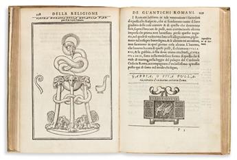 Du Choul, Guillaume (1496-1560) Discorso della Religione Antica de Romani.
